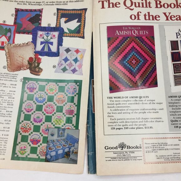 Vintage Quilters Newsletter Magazine Feb 1985 Issue 169 Quilt Patterns Victorian - Picture 2 of 9